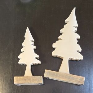 Cream Tree-Shaped Decor Set